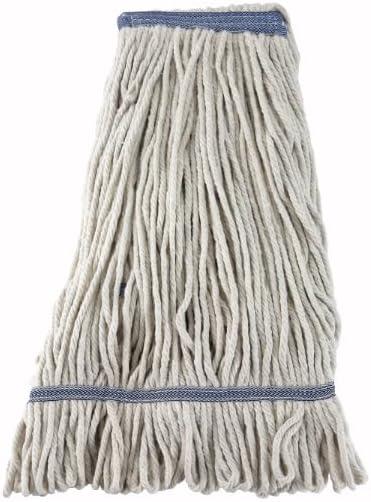 Winco Mop Head, White Yarn, 24oz, 600g, Looped End