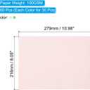 PATIKIL 60 Sheets Vellum Paper 8.5x11inches, Printable Translucent Paper 100GSM Colored for Invitations Laser Inkjet Printing Card Making Crafting Wedding Tracing, Green/Pink