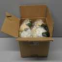 Artificial Flowers Kissing Ball, 2 Pcs Faux Flower Balls Fake Flower 15 Heads Plastic Roses with Base Wedding Bouquets Party Table Decor Home Decor Bouquet for Wedding Centerpieces (Champagne White)