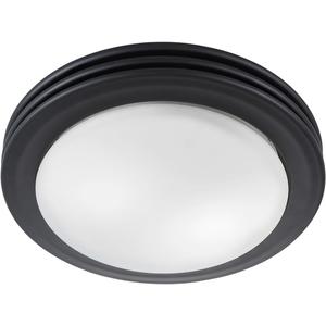 Good Housekeeping 90054z Yorkshire Decorative Bathroom Ventilation Exhaust Fan and Light, Medium, Matte Black