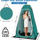 Pop Up Tent for Hiking, Fishing, Privacy Tent, Porta-Potty
Outdoor Privacy Bathroom with Rain Shelter & Windows, Pop Up Changing Tent -Portable Carrying Bag,47.2" x 47.2" x 74.8"