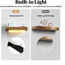 LED Floating Shelf Bracket,Floating Shelf Hardware with Integrated Lighting