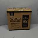 ZOBER Wooden Hangers - Heavy Duty, Non Slip Wood Hangers for Coats, Jackets, Suits, & Pants - Coat Hangers for Closet W/Bar and Notches 20 Pack (Vintage)