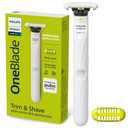 Philips Norelco OneBlade Intimate, Designed for Pubic Grooming, Trim & Shave with Extra Skin Protection, Waterproof, Model QP1924/70 (Handle (Pack of 1))