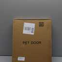 Dog Gate Indoor,18"-45" Extra Wide Metal Short Dog Gate to Step Over, 14" Tall Small Pet Gate with 3 Extension Kits, Pressure Mounted for Doorways & Stairs (White)