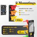 Hat Organizer for Baseball Caps 2 Pack, Adhesive Hat Rack for Wall,Baseball Cap Organizer(Rainbow)