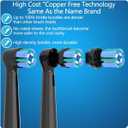 8 Pack Replacement Toothbrush Heads Compatible with Oral B iO, Brush Heads for Oral-B iO 2/3/4/5/6/7/8/9/10/7G Series, with Covers, Black