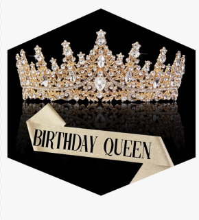 Gold Crown for Women Crystal Princess Tiaras Rhinestone Queen Headband Wedding Bridal Hair Accessories Birthday Prom Pageant Party Coming of Age Ceremony Photo Props (GoldB)