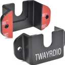 2 x TWAYRDIO Dashboard Mount Holder Hanger for Handheld Radio, Speaker Mic, CB/Mobile Radio Microphone, Belt Clip Hook with Screws for Motorola Midland BaoFeng Yaesu Walkie Talkie Two Way Radio (Black)