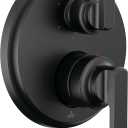 Delta Faucet Tetra 14 Series Matte Black 6-Setting Integrated Diverter Valve Trim Kit, Black Diverter Valve Trim Kit, Shower Trim Kit, Matte Black T24989-BL (Valve Not Included)