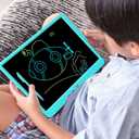 FLUESTON LCD Writing Tablet, Doodle Board Toys Gifts for 3-8 Year Old Girls Boys, 15 Inch Colorful Electronic Board Drawing Pad for Kids, Gifts for Toddler Educational Learning Travel Christmas, Blue