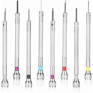 Micro Precision Jewelry Screwdriver Set, 8 Pieces Precision Screwdriver, 0.6-1.6 mm Watch Repair Screwdriver Set, Micro Screwdriver Set for Eyeglasses Repair, Jewelry Work, Electronics Repair