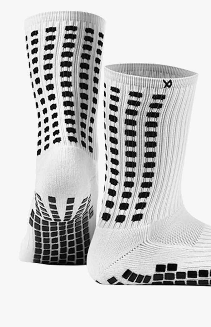 Lux Dual Grip Socks - Soccer Grip Socks for Men and Women. GripArray Performance & Comfort, 2 Pairs