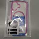 FNTCASE for iPhone 17 Case Clear: Magnetic Phone Cases with Screen Protector Drop Proof Compatible with Magsafe Slim Anti Yellowing Rugged Shockproof Protective Transparent Cell Cover (B-Pink)