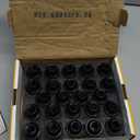 Dynofit 14x1.5 OEM Lug Nuts for F150 2015-2024, 24pcs One-piece Stock Lugnuts Compatible with Ford Expedition F-150 Lincoln Navigator 2016-2018/2019-2024, 14mmx1.5 Factory Tuner Nuts Replace OE#611008 (Black)