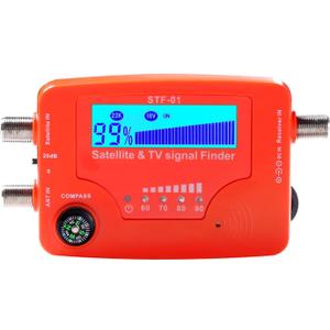 Digital Satellite Finder, Weytoll 2 in 1 Satellite and TV Signal Finder STF-01 TV Antenna Signal Strength Meter Signal Finding Meter with Compass Alarm Buzzer Digital Satellite Finder, Weytoll 2 in 1 Satellite and TV Signal Finder STF-01 TV Antenna Signal Strength Meter Signal Finding Meter with Compass Alarm Buzzer