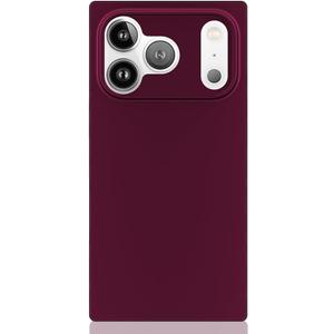 Flaunt Official Square Protective Case - Compatible with iPhone 17 Pro - Compatible with MagSafe & Wireless Charging - Drop-Tested & Shockproof - (Burgundy)