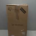 IRIS USA Plastic Drawer Storage Organizer Rolling Cart, with Wheels Casters, 4-Drawers, for Classroom Art Craft Supplies Dresser Closet Bathroom Laundry Room, Black/Pearl