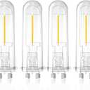 Outdoor Solar Light Bulbs for Garden - 4 Pack Warm White 3000K Solar Light Bulbs Replacement DC 3V 0.5W Hampton Bay Replacement Bulb for Backyard Pathway Garden Landscape
