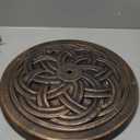 UBP18181-BR 18-Inch Cast Stone Umbrella Base, Made from Rust Free Composite Materials, Bronze Powder Coated Finish