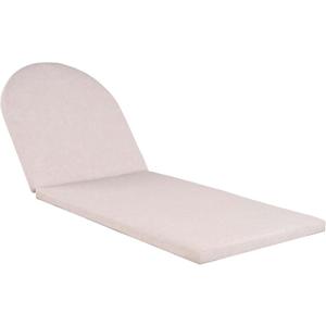 Outdoor Chaise Lounge Cushion - Waterproof Patio Cushion for Lawn Pool Beach - Beige Color