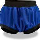Adult Plastic Diaper Covers Waterproof, Leakproof Rubber Incontinence Pants Washable, High Waist Women Underwear Overnight (Blue, Medium)