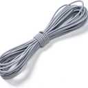 Aegero Elastic Bungee Cord, 1/8" x 50' Heavy Duty Bungie Cord,Kayak Stretch String Rope,Shock Cords,for DIY Projects,Kayak Strap Tarp Tie Down Canopy Boating Camping Tent Crafting Patio(Grey)