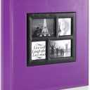 Ywlake Photo Album 4x6 500 Pockets Photos, Extra Large Capacity Family Wedding Picture Albums Holds 500 Horizontal and Vertical Photos Purple