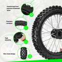 14'' Front Wheel 60/100-14 2.50-14 Dirt Bike Tire Rim Assembly for 110cc 125cc SSR PW80 TTR110 YZ65 RM65 JR80 DS80 KX65 KLX110 CRF70 XR70 Taotao DB14 Baja DR70 Pit Bike Parts with 15mm Bearings