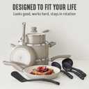 GreenLife 16pc Ceramic Nonstick Pots & Pans Cookware Set, Beige Taupe, 16 Piece Cookware Set