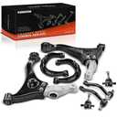 A-Premium 8Pcs Front Suspension Kit, Upper & Lower Control Arm