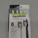 AquaSonic Duo PRO 8-Pack Replacement Brush Heads - Upgraded Proflex Brush Heads for Improved Plaque Removal - Genuine AquaSonic