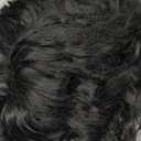 Long Wavy Wig with Bangs for Women,Wig Long Bangs Wig,Natural Looking Synthetic Heat Resistant Hair (1B, 40inch)