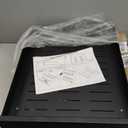 Pull out Cabinet Organizer, 21"Deep, 16.9"Wide Heavy Duty Full-Extension Slide out Drawers with Nano Adhesive, Roll Out Shelves Sliding Cabinet for Kitchen, Bathroom, Pantry,under sink Storage(Black)