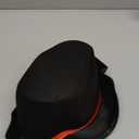 Dress Up America Black Top Hat for Adults  Formal Tuxedo Hat with Trim  Magician Butler Gentleman Costume Accessory (Kids, Red)