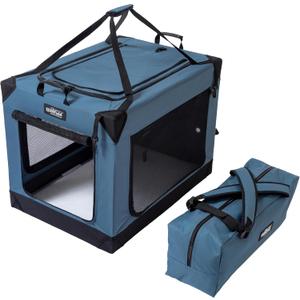 EliteField 4-Door Folding Soft Dog Crate, Aluminum Frame