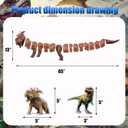 3 x Dinosaur Birthday Party Supplies - Dinosaurs Theme Party Banner and Hanging Swirl for Girls Birthdays Party Decorations, Children Love the Magical "Happy Birthday" Banner Very Much (Dinosaur-2)