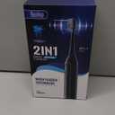 Water Flosser & Sonic Toothbrush Combo  3 Toothbrush Modes & 5 Adjustable Flossing Speed for Complete Oral Care  IPX7 Waterproof, Fast Charging, Portable Travel Case (Black)