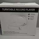 Record Player Built-in Stereo Speakers Vintage Turntable for Vinyl Records LP Phonograph Belt Drive 3 Speed 3 Size Support Wireless Input RCA Output Auto Stop Tone Adjustment Retro Wooden Walnut Brown