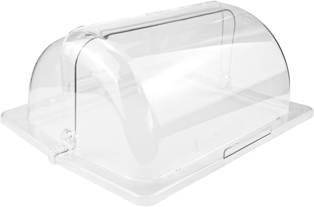 Chafing Dessert Cake Cover Plastic Clear Proof Food Display Cover Cake Plate Food Display Lid Dim Sum Dust Cover for Display and Protect Delicious Bakery Treats, Pack Of 2