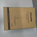 Window Candles with Sensor Dusk to Dawn Electric Corded, 9.6'' Plug-in LED Window Candle Lights with Gold Holder and 6ft Cord, Christmas Candles for Windows Decoration, UL Listed, 4 Pack