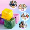 Fidget Toys Squishy Stress Cube, Stress Balls for Adults Kids Squishies Anxiety Relief, Cube Squishy Sensory Toys for Kids Ages 3+, Fidgets for Classroom Prizes Party Favors Toys (Purple)