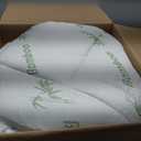 Niagara Sleep Solution Ultra Soft Queen Size Mattress Topper - Viscose Made from Bamboo Pillow Top Mattress Pad for Back Pain Relief - Naturally Cooling for Hot Sleepers, Green