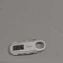 3D Pedometer for Walking with Removable Clip and Carabiner Simple Step Counter for Walking Accurate Clip On Step Tracker for Men Women Kids (White)