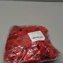 24 Pcs Christmas Artificial Poinsettia Flowers 5.9" Glitter Poinsettias Flowers with Clips for Christmas Tree DIY Xmas Wreath Party New Year Decor (Red)