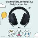 Baby Headphones - Baby Ear Protection, Noise Cancelling Headphones with Adjustable Headband for Ages 0-24 Months, Black