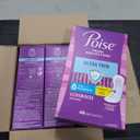 Poise Ultra Thin Incontinence Pads & Postpartum Pads for Bladder Leaks, 4 Drop Moderate Absorbency, Regular Length, 144 Count