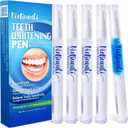 Teeth Whitening Pen Gel Kit: 35% Carbamide Peroxide Gel for Stain Removal - No Sensitivity with Remineralizing Pen for a Brighter Whiter Smile Mint (5 Pack)