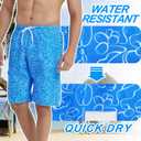 Mens Swimming Trunks Swim Trunks Quick Dry Swim Shorts with Mesh Lining Funny Swimwear Bathing Suits (S)