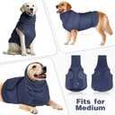 Dog Anxiety Shirt, Dogs Jacket for Thunder, Anxiety Vest for Dogs, Anxietys Calming Vest Jacket for Boy Pet Body and Ear(Navy Blue, XL)